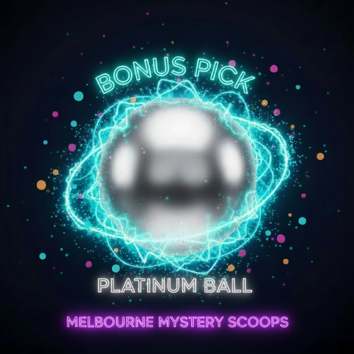 Bonus Pick - Platinum Ball with Purple MMS text