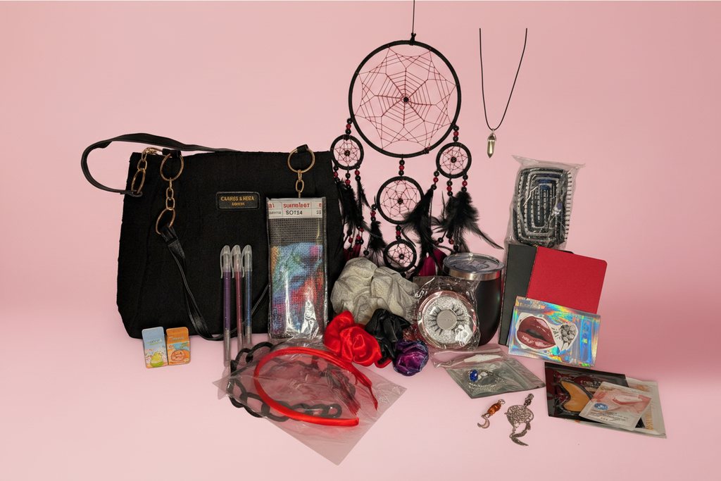 Dark Mystery Products - Warm Pink Background